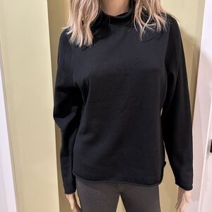 Nicole Miller Black Merino Wool Sweater